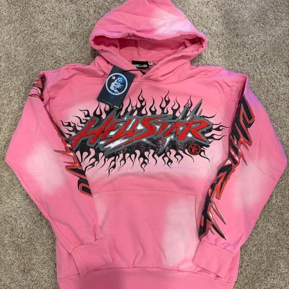 Pink Hellstar Graphic Hoodie